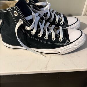 Converse Black and White High-Top Sneakers